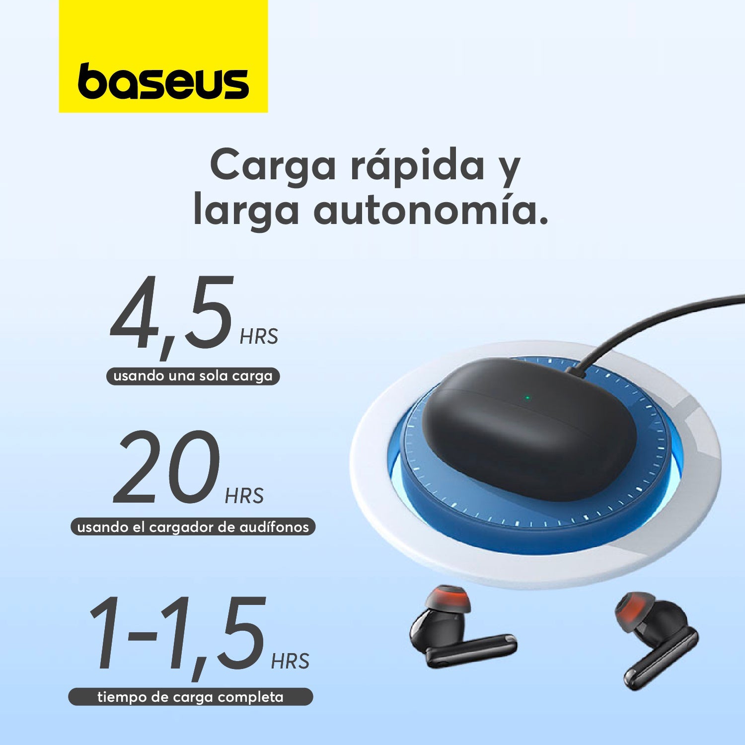 Audífonos Inalámbricos Baseus Bowie MZ10 - Cancelación de Ruido - Negro - Bestmart