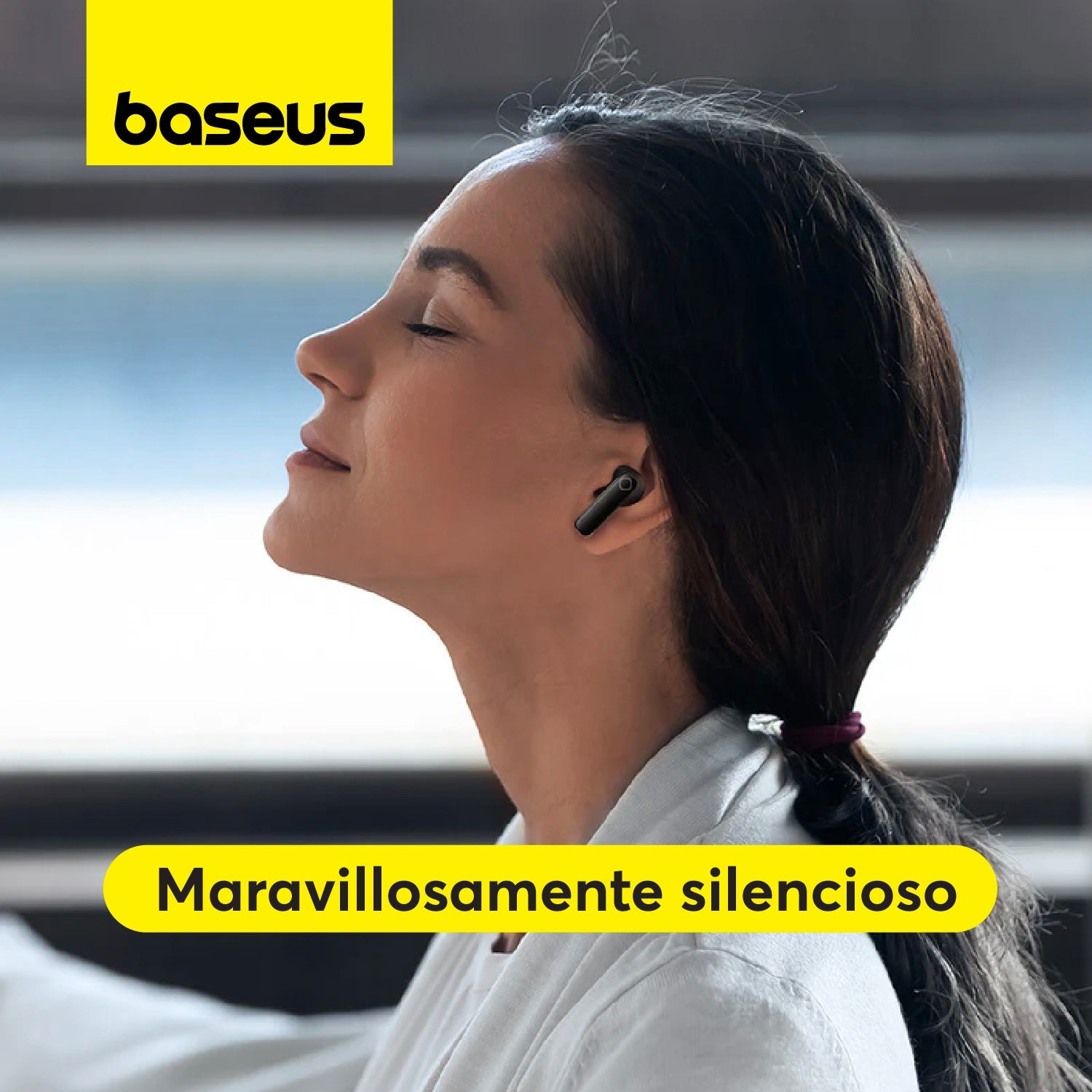 Audífonos Inalámbricos Baseus Bowie MZ10 - Cancelación de Ruido - Negro - Bestmart