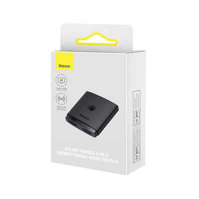 Baseus AirJoy Series 2 en 1 adaptador HDMI Bidireccional 4K 60Hz - Negro - Bestmart