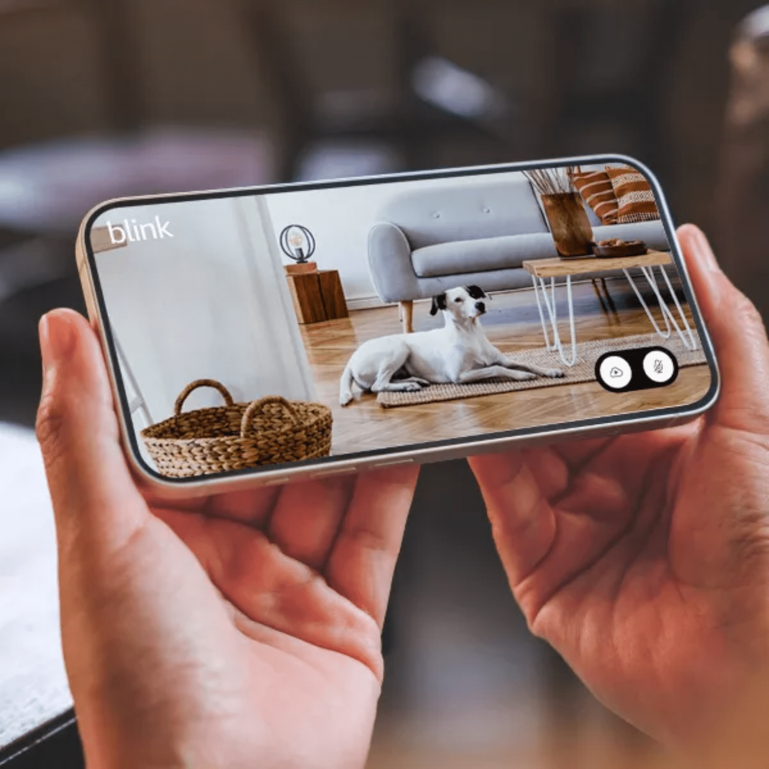 Blink - Cámara de seguridad 1080p Mini 2 para interiores y exteriores - Blanca - Bestmart