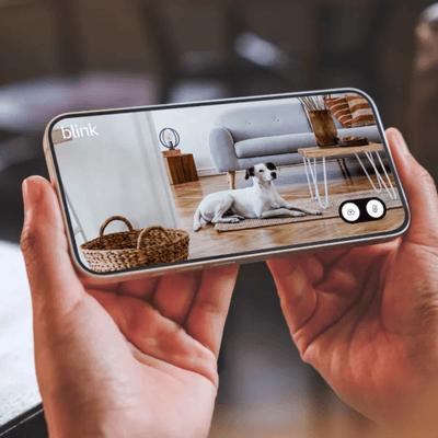 Blink - Cámara de seguridad 1080p Mini 2 para interiores y exteriores - Blanca - Bestmart