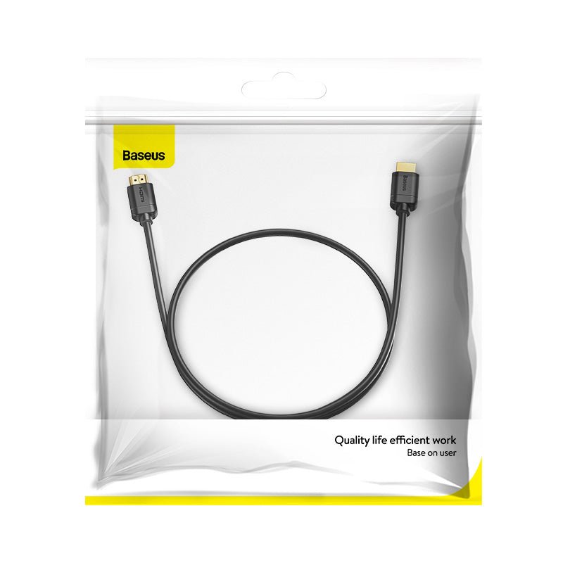 Cable Adaptador Baseus HDMI a HDMI de Alta Definición - 2 Metros - Negro - Bestmart