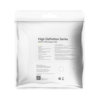 Cable Adaptador Baseus HDMI a HDMI de Alta Definición - 2 Metros - Negro - Bestmart