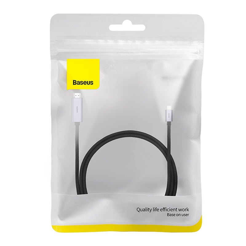 Cable Adaptador Ultra Resistente Baseus 4K 60Hz Entrada Tipo C a HDMI - 1 Metro - Bestmart