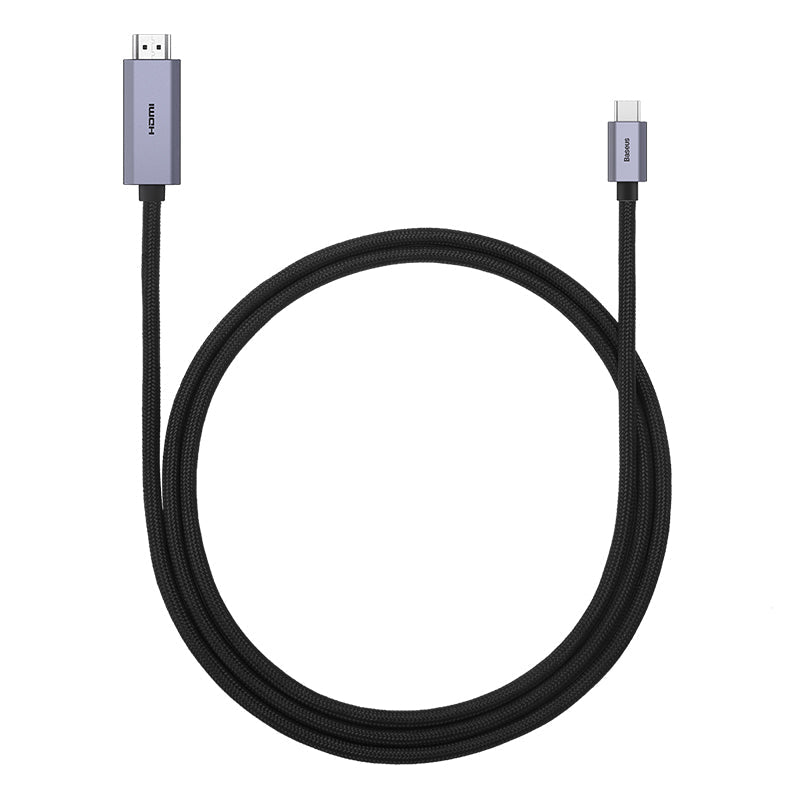 Cable Adaptador Ultra Resistente Baseus 4K 60Hz Entrada Tipo C a HDMI - 2 Metros - Bestmart