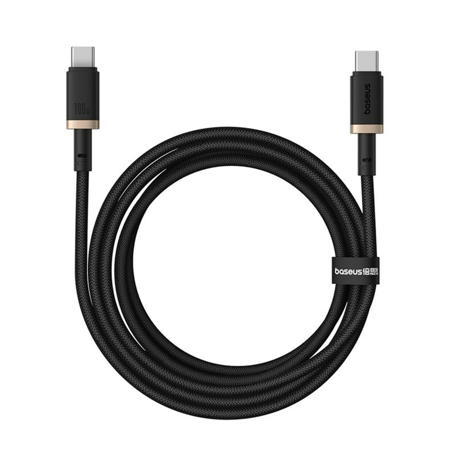 Cable de carga Baseus Dura Series USB - C a USB - C 2m 100W Negro - Bestmart