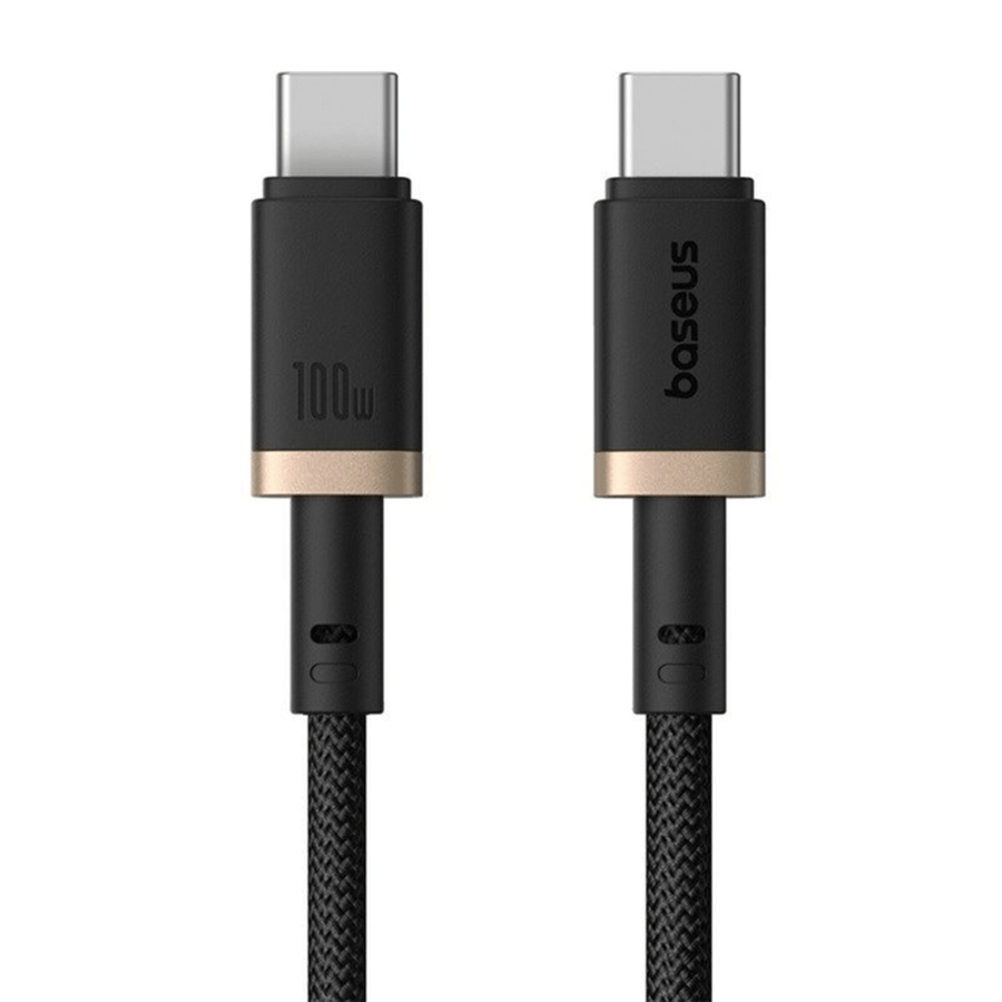 Cable de carga Baseus Dura Series USB - C a USB - C 2m 100W Negro - Bestmart