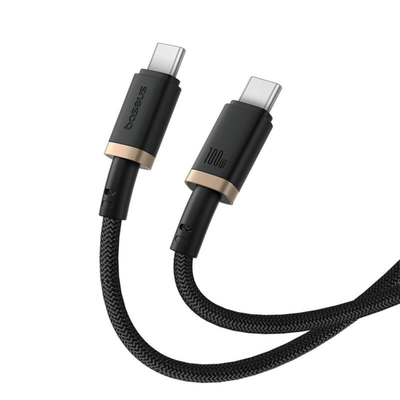 Cable de carga Baseus Dura Series USB - C a USB - C 2m 100W Negro - Bestmart