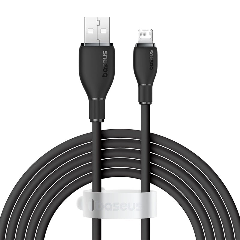 Cable de Carga Baseus USB a Lightning iPhone de 2 Metros - Negro - Bestmart