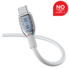 Cable de Carga Baseus USB a Tipo - C de 1,2 Metros - 100W - Series Pudding - Blanco - Bestmart