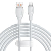 Cable de Carga Baseus USB a Tipo - C de 2 Metros - 100W - Series Pudding - Blanco - Bestmart