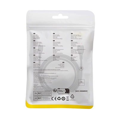 Cable de Carga Baseus USB a USB - C de 1,2 Metros - 100W - Series Pudding - Negro - Bestmart