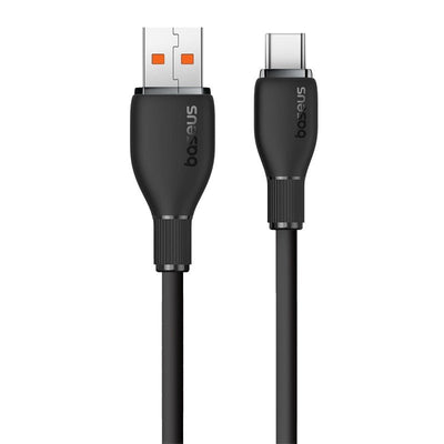 Cable de Carga Baseus USB a USB - C de 2 Metros - 100W - Series Pudding - Negro - Bestmart