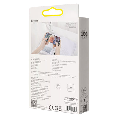 Cable de Carga Rápida Baseus Gamer USB a USB - C de 1 Metro - 66W - Series Legend Ultra Resistente - Negro - Bestmart