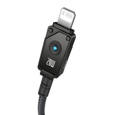 Cable de Carga Rápida Baseus Tipo C a Lightning - 1 metro - 20W - Negro - Bestmart