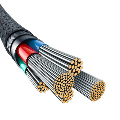 Cable de carga rápida Baseus Tipo C a Lightning de 1 metro - 20W - Blanco - Bestmart