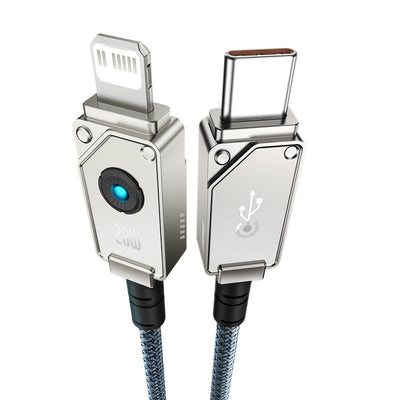 Cable de carga rápida Baseus Tipo C a Lightning de 1 metro - 20W - Blanco - Bestmart