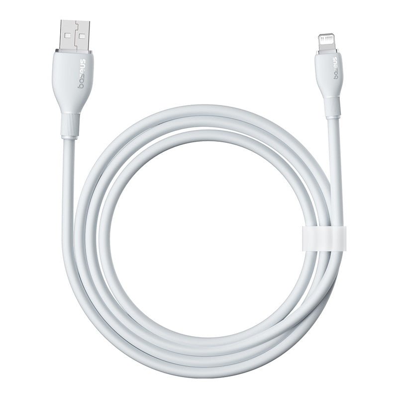 Cable de Carga Rápida Baseus Tipo C a Lightning de 1,2 Metros - 20W - Series Pudding - Blanco - Bestmart
