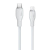 Cable de Carga Rápida Baseus Tipo C a Lightning de 1,2 Metros - 20W - Series Pudding - Blanco - Bestmart