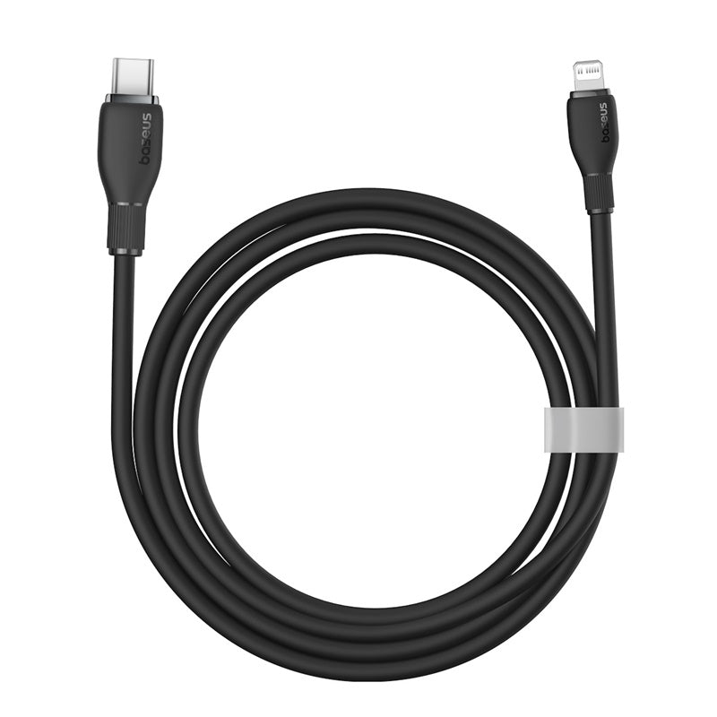 Cable de Carga Rápida Baseus Tipo C a Lightning de 1,2 Metros - 20W - Series Pudding - Negro - Bestmart