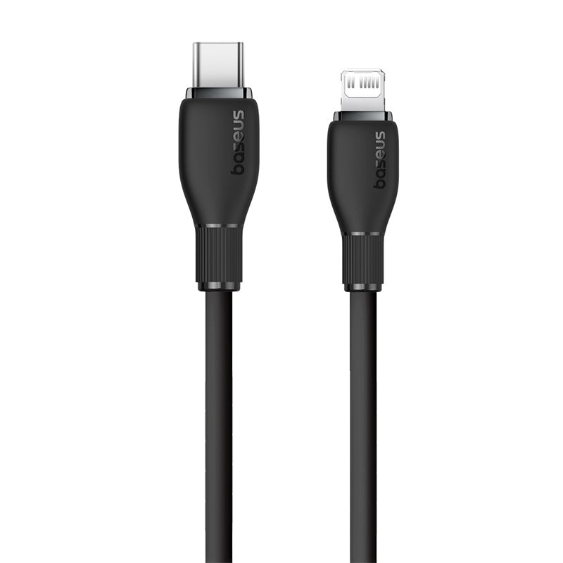 Cable de Carga Rápida Baseus USB-C a Lightning de 1,2 Metros - 20W - Series Pudding - Negro