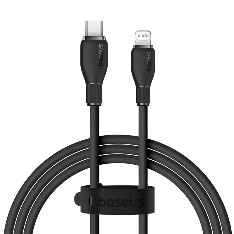 Cable de Carga Rápida Baseus Tipo C a Lightning de 1,2 Metros - 20W - Series Pudding - Negro - Bestmart
