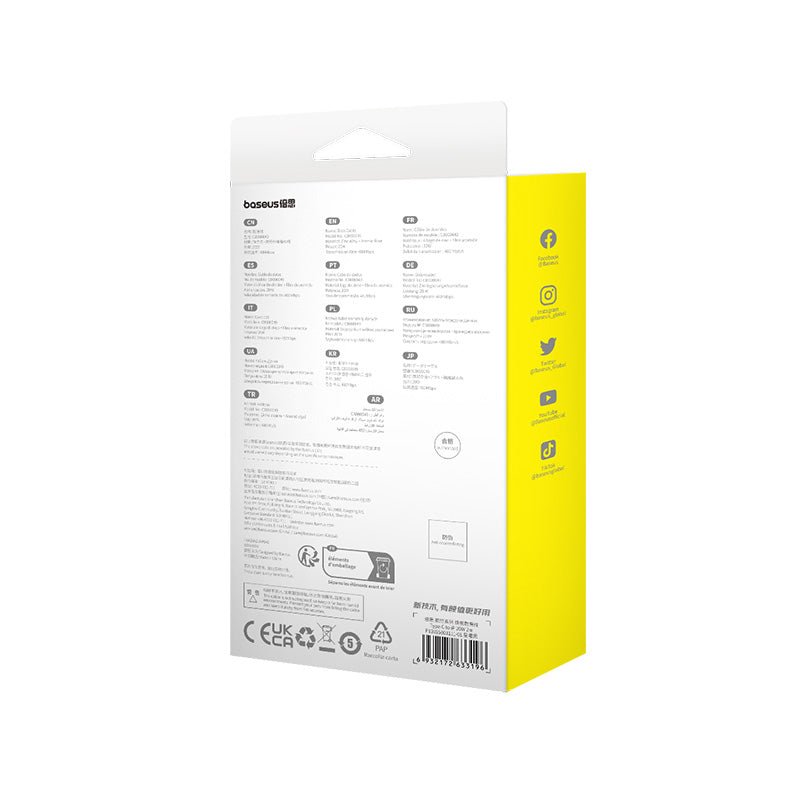 Cable de Carga Rápida Baseus Tipo C a Lightning de 2 metros - 20W - Negro - Bestmart