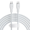 Cable de Carga Rápida Baseus Tipo - C a Tipo - C de 2 Metros - 100W - Series Pudding - Blanco - Bestmart