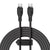Cable de Carga Rápida Baseus Tipo-C a Tipo-C de 2 Metros - 100W - Series Pudding - Negro