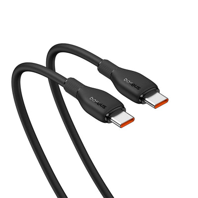 Cable de Carga Rápida Baseus Tipo - C a Tipo - C de 2 Metros - 100W - Series Pudding - Negro - Bestmart