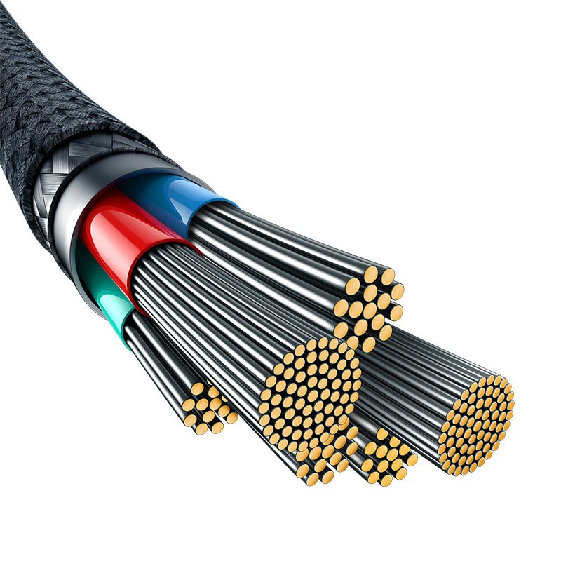 Cable de carga rápida Baseus Unbreakable Tipo C a Tipo C de 1 metro - 100W - Blanco - Bestmart