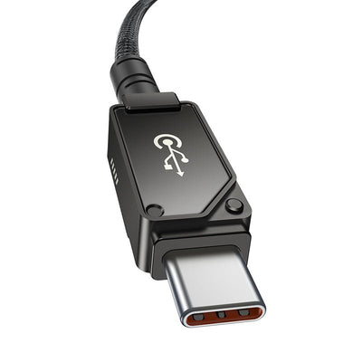 Cable de carga rápida Baseus Unbreakable Tipo C a Tipo C de 1 metro - 100W - Negro - Bestmart