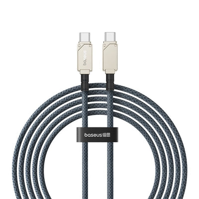 Cable de carga rápida Baseus Unbreakable Tipo C a Tipo C de 2 metros - 100W - Blanco - Bestmart