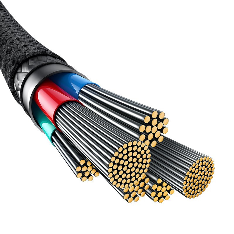 Cable de carga rápida Baseus Unbreakable Tipo C a Tipo C de 2 metros - 100W - Negro - Bestmart