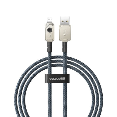 Cable de carga rápida Baseus Unbreakable USB a Lightning de 1 metro - 2.4A - Blanco - Bestmart