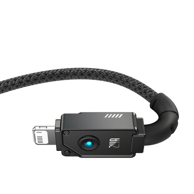 Cable de carga rápida Baseus Unbreakable USB a Lightning de 1 metro - 2.4A - Negro - Bestmart