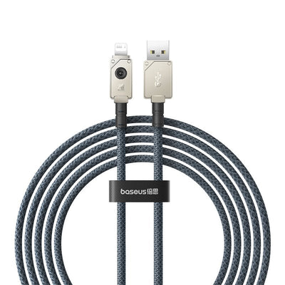 Cable de carga rápida Baseus Unbreakable USB a Lightning de 2 metros - 2.4A - Blanco - Bestmart