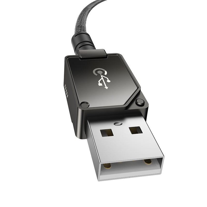 Cable de carga rápida Baseus Unbreakable USB a Lightning de 2 metros - 2.4A - Negro - Bestmart