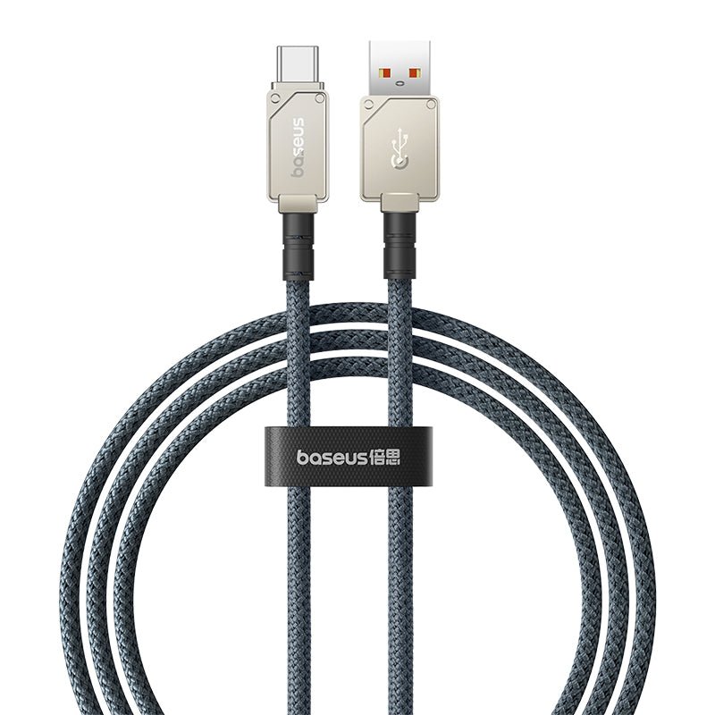Cable de carga rápida Baseus Unbreakable USB a Tipo C de 1 metro - 100W - Blanco - Bestmart