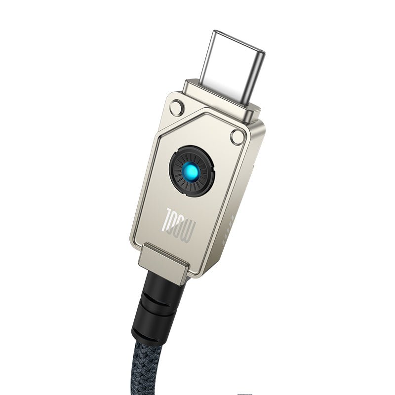 Cable de carga rápida Baseus Unbreakable USB a Tipo C de 1 metro - 100W - Blanco - Bestmart