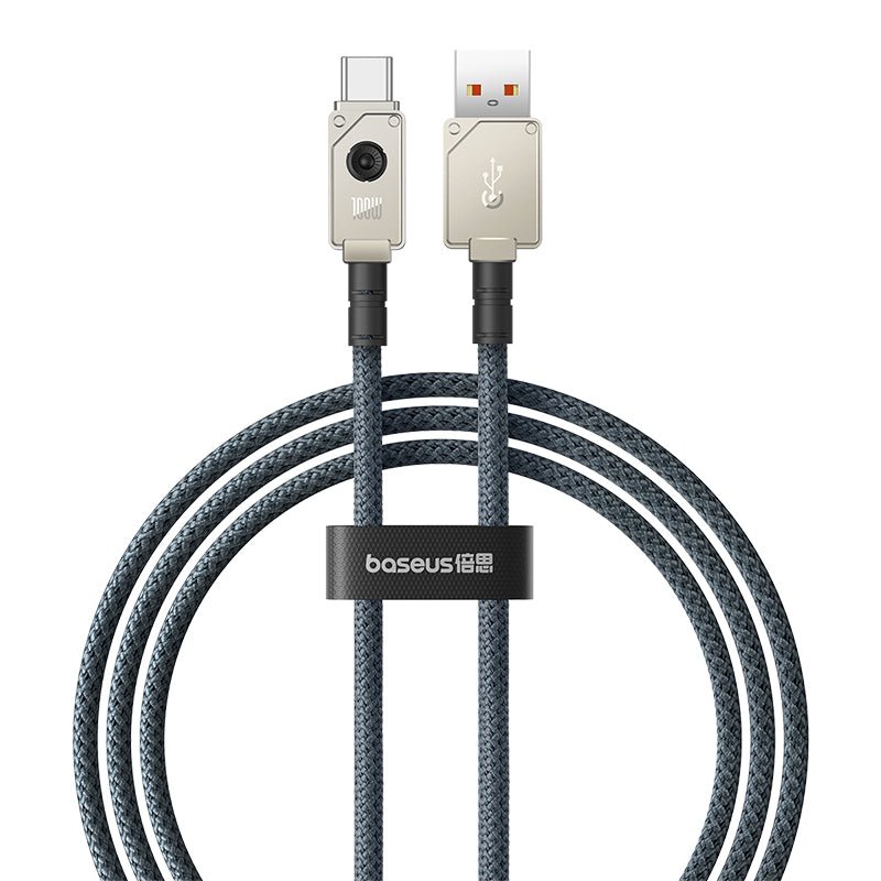 Cable de carga rápida Baseus Unbreakable USB a Tipo C de 1 metro - 100W - Blanco - Bestmart
