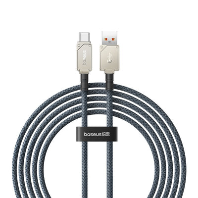 Cable de carga rápida Baseus Unbreakable USB a Tipo C de 2 metros - 100W - Blanco - Bestmart