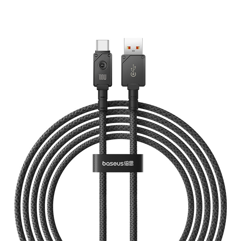 Cable de carga rápida Baseus Unbreakable USB a Tipo C de 2 metros - 100W - Negro - Bestmart