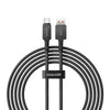 Cable de carga rápida Baseus Unbreakable USB a Tipo C de 2 metros - 100W - Negro - Bestmart
