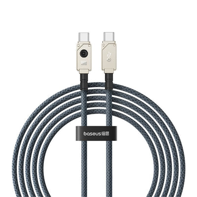 Cable de carga rápida Baseus Unbreakable USB-C a USB-C de 2 metros - 100W - Blanco (Open Box) - Bestmart