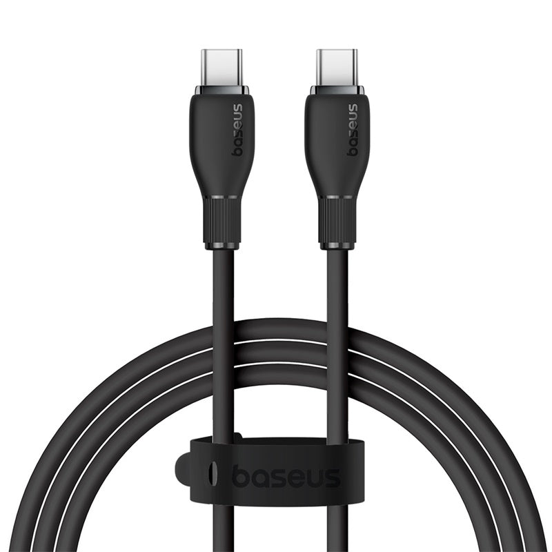 Cable de Carga Rápida Baseus USB - C a USB - C de 1,2 Metros - 100W - Series Pudding - Negro - Bestmart