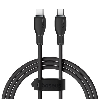 Cable de Carga Rápida Baseus USB - C a USB - C de 1,2 Metros - 100W - Series Pudding - Negro - Bestmart