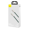Cable de Carga Rápida Metálico Baseus Tipo - C a Lightning de 2 Metros - 20W - Serie Cafule Premium - Verde - Bestmart