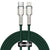 Cable de Carga Rápida Metálico Baseus Tipo-C a Lightning de 2 Metros - 20W - Serie Cafule Premium - Verde