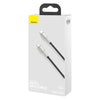 Cable de Carga Rápida Metálico Baseus Tipo - C a Tipo - C de 2 Metros - 100W - Serie Cafule Premium - Negro - Bestmart